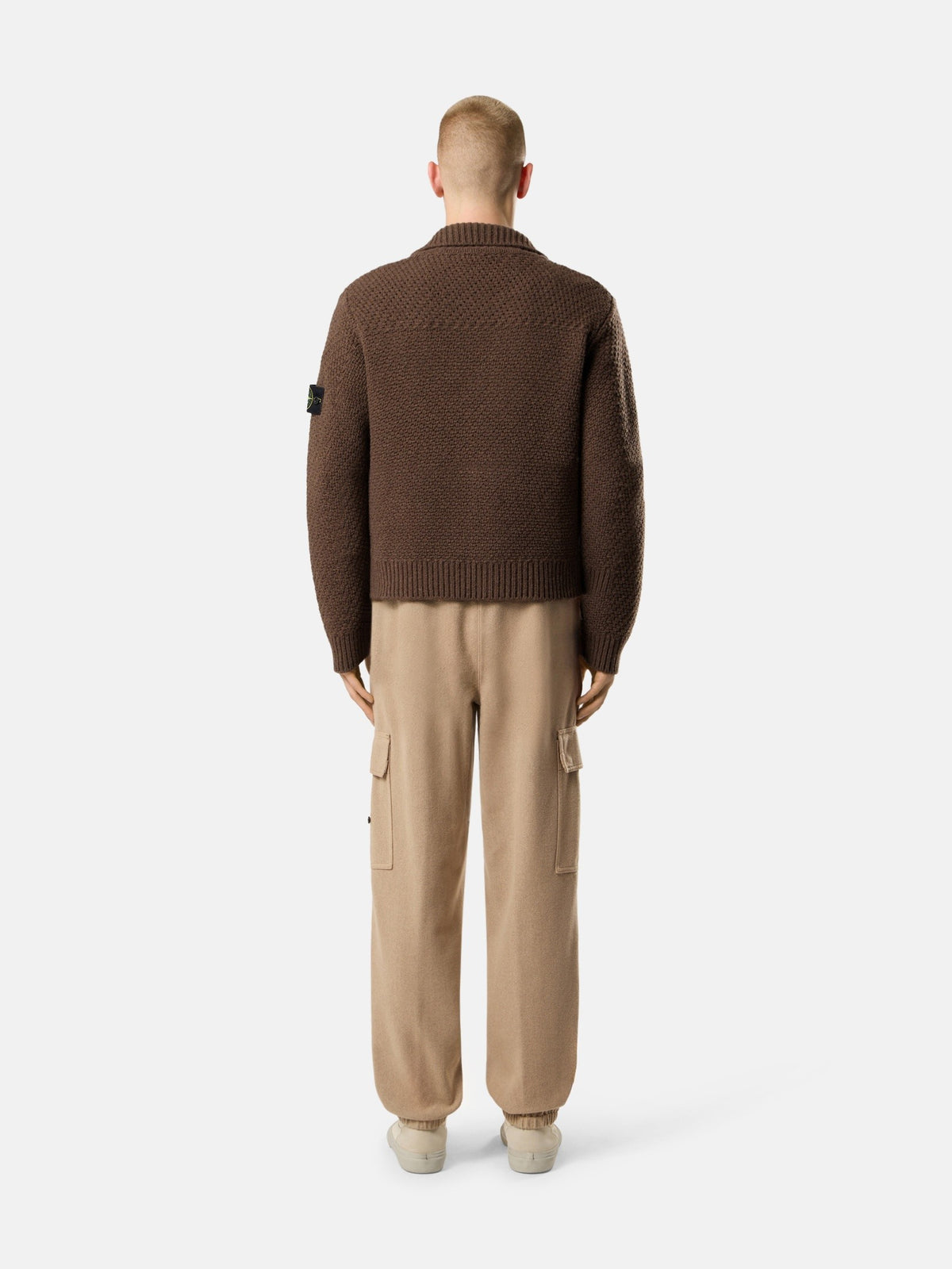 Stone Island Loose-Fit Collared Jumper With Back Raglan Sleeves 5100056
