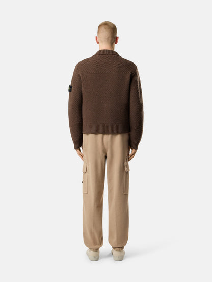 Stone Island Loose-Fit Collared Jumper With Back Raglan Sleeves 5100056