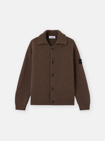 Stone Island Loose-Fit Collared Jumper With Back Raglan Sleeves 5100056