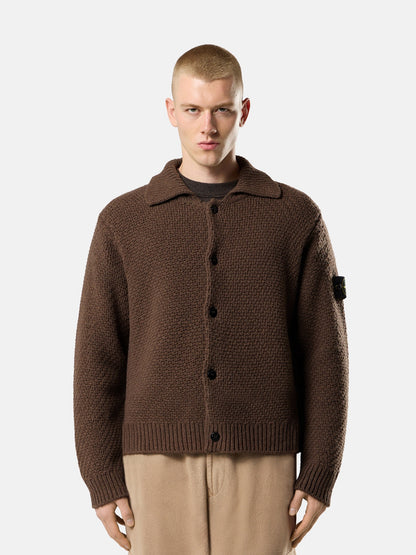 Stone Island Loose-Fit Collared Jumper With Back Raglan Sleeves 5100056