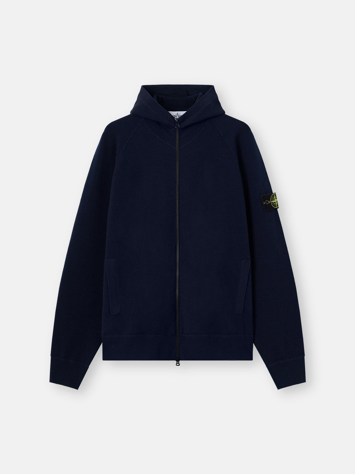 Stone Island Loose-Fit Hooded Zip-Up Jumper with Raglan Sleeves 5100062
