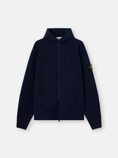 Stone Island Loose-Fit Hooded Zip-Up Jumper with Raglan Sleeves 5100062