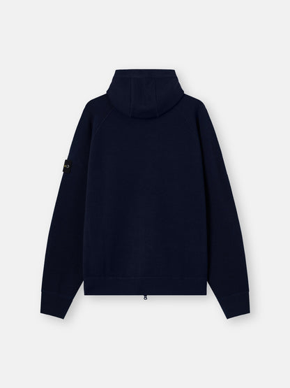Stone Island Loose-Fit Hooded Zip-Up Jumper with Raglan Sleeves 5100062