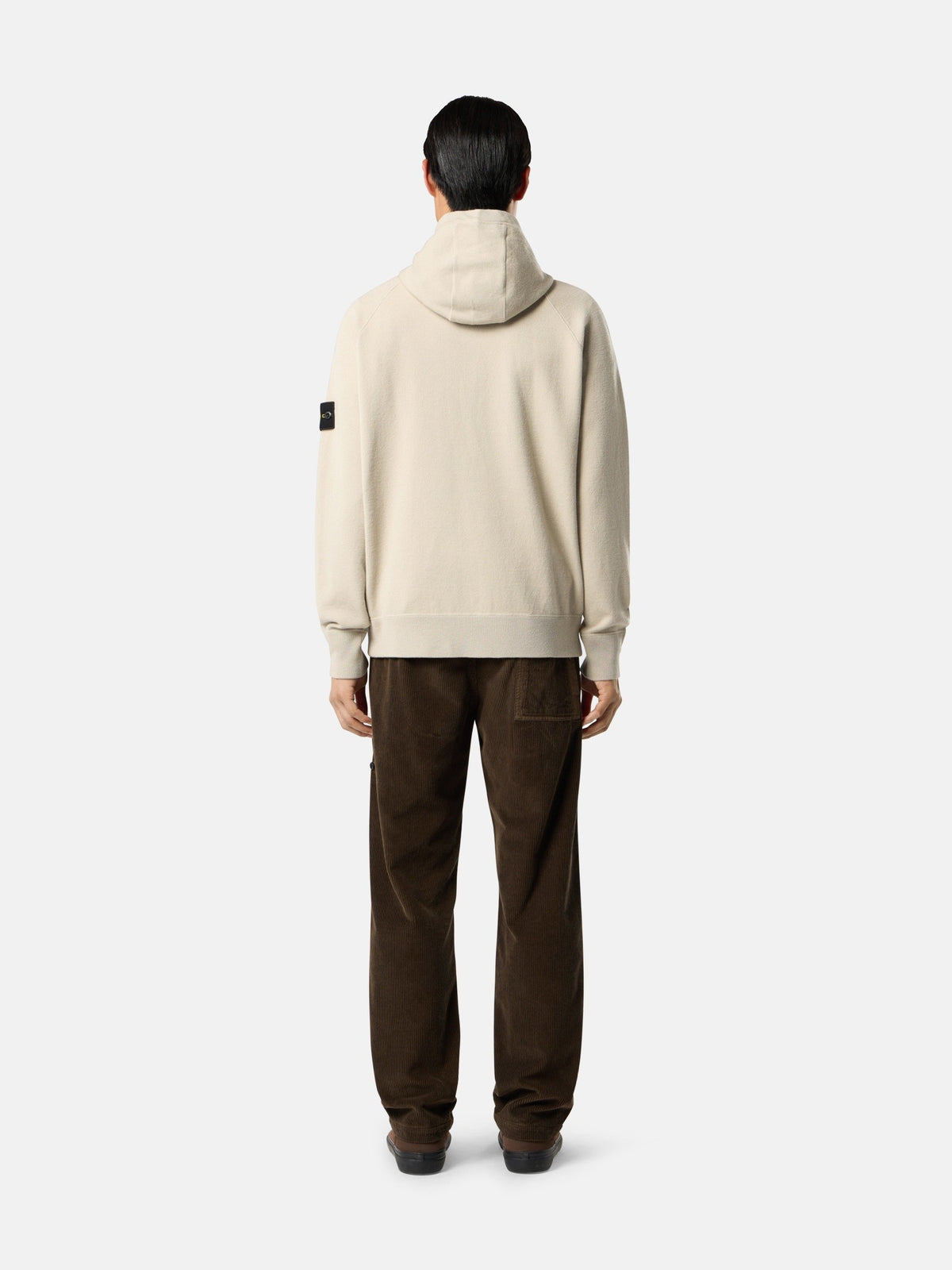 Stone Island Loose-Fit Hooded Zip-Up Jumper with Raglan Sleeves 5100062