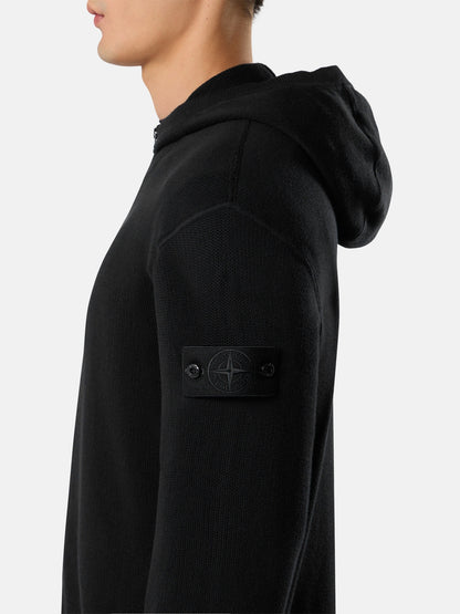 Stone Island Regular-Fit Hooded Zip-Up Jumper with Ribbed Trims 5100064