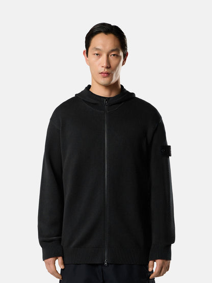 Stone Island Regular-Fit Hooded Zip-Up Jumper with Ribbed Trims 5100064