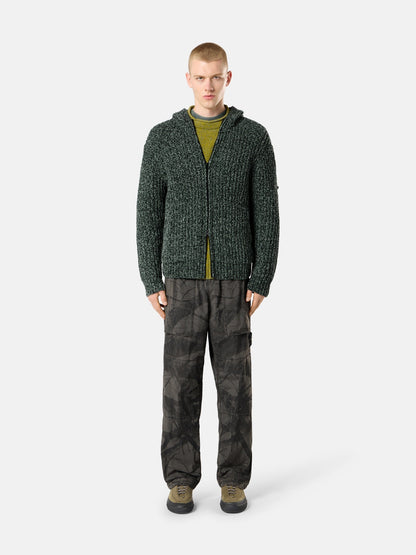 Stone Island Loose-Fit Hooded Zip-Up Jumper with Pockets 5100065