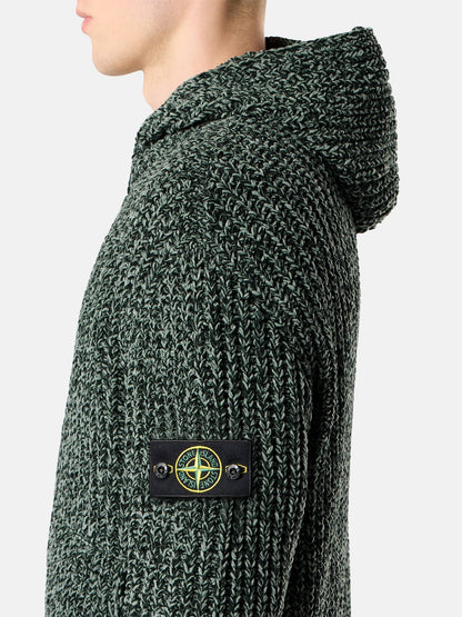 Stone Island Loose-Fit Hooded Zip-Up Jumper with Pockets 5100065