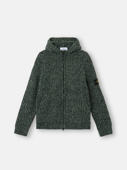Stone Island Loose-Fit Hooded Zip-Up Jumper with Pockets 5100065