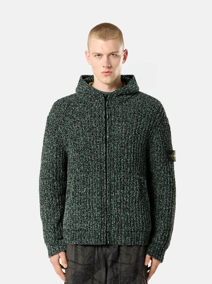 Stone Island Loose-Fit Hooded Zip-Up Jumper with Pockets 5100065