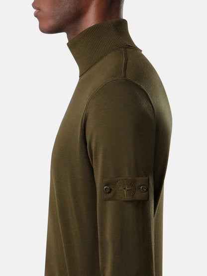 Stone Island Regular-Fit Turtleneck Jumper with Ribbed Trims 5100066