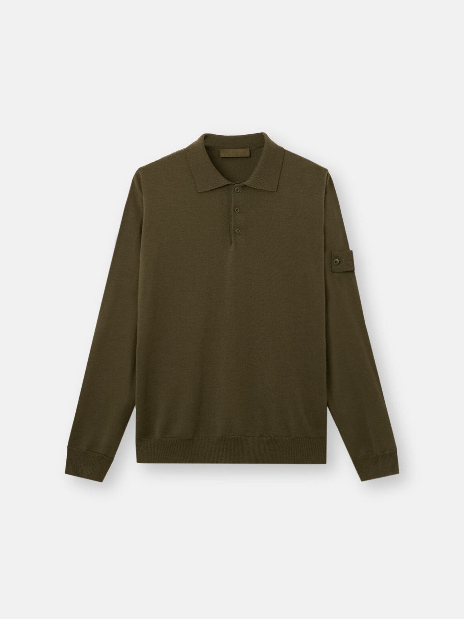 Stone Island Regular-Fit Polo Collar Jumper with Button Closure 5100076