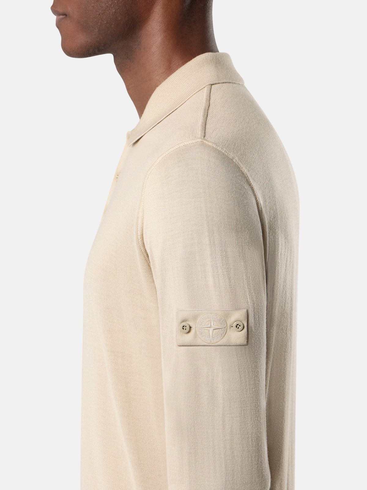 Stone Island Regular-Fit Polo Collar Jumper with Button Closure 5100076