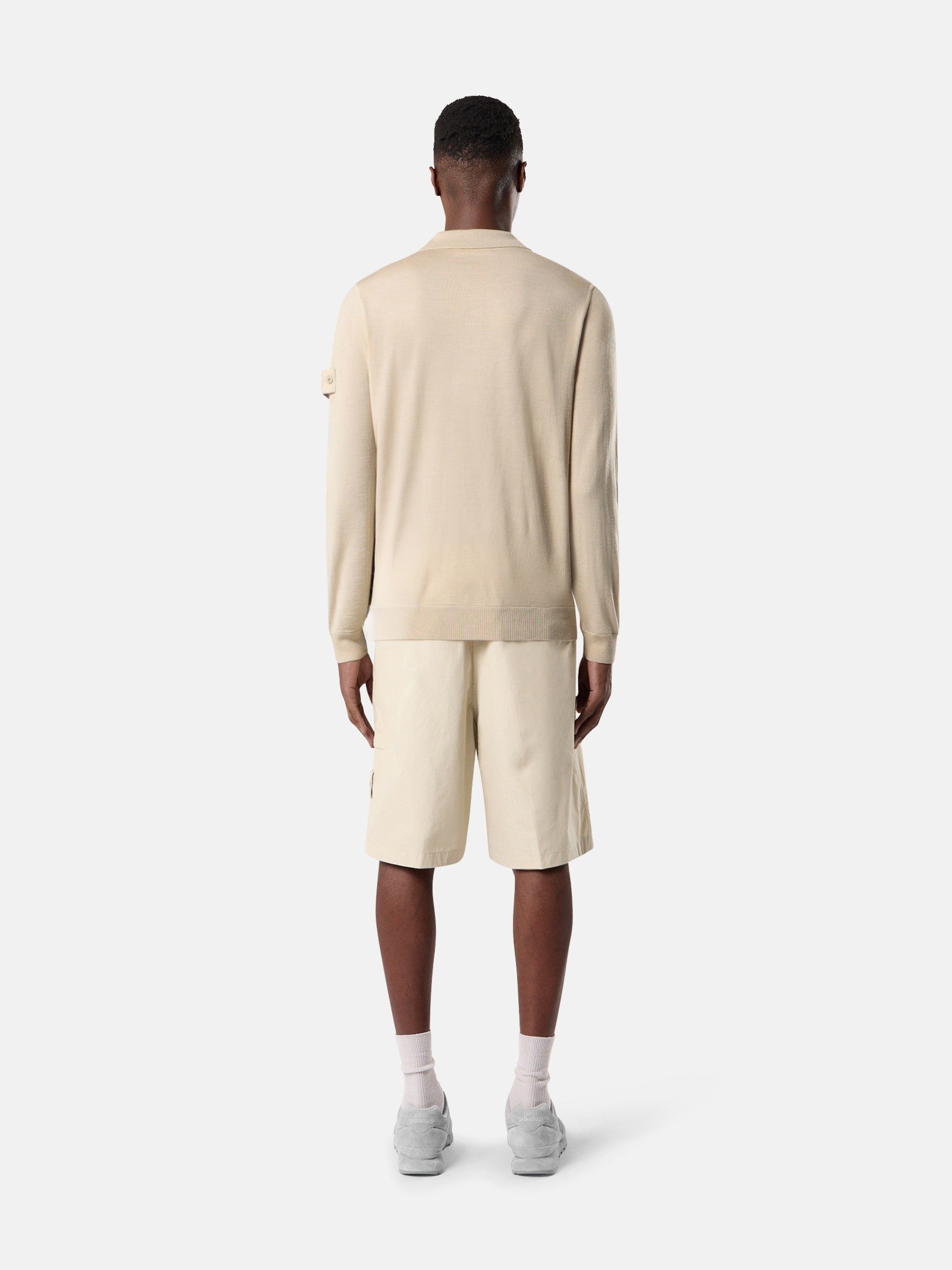 Stone Island Regular-Fit Polo Collar Jumper with Button Closure 5100076