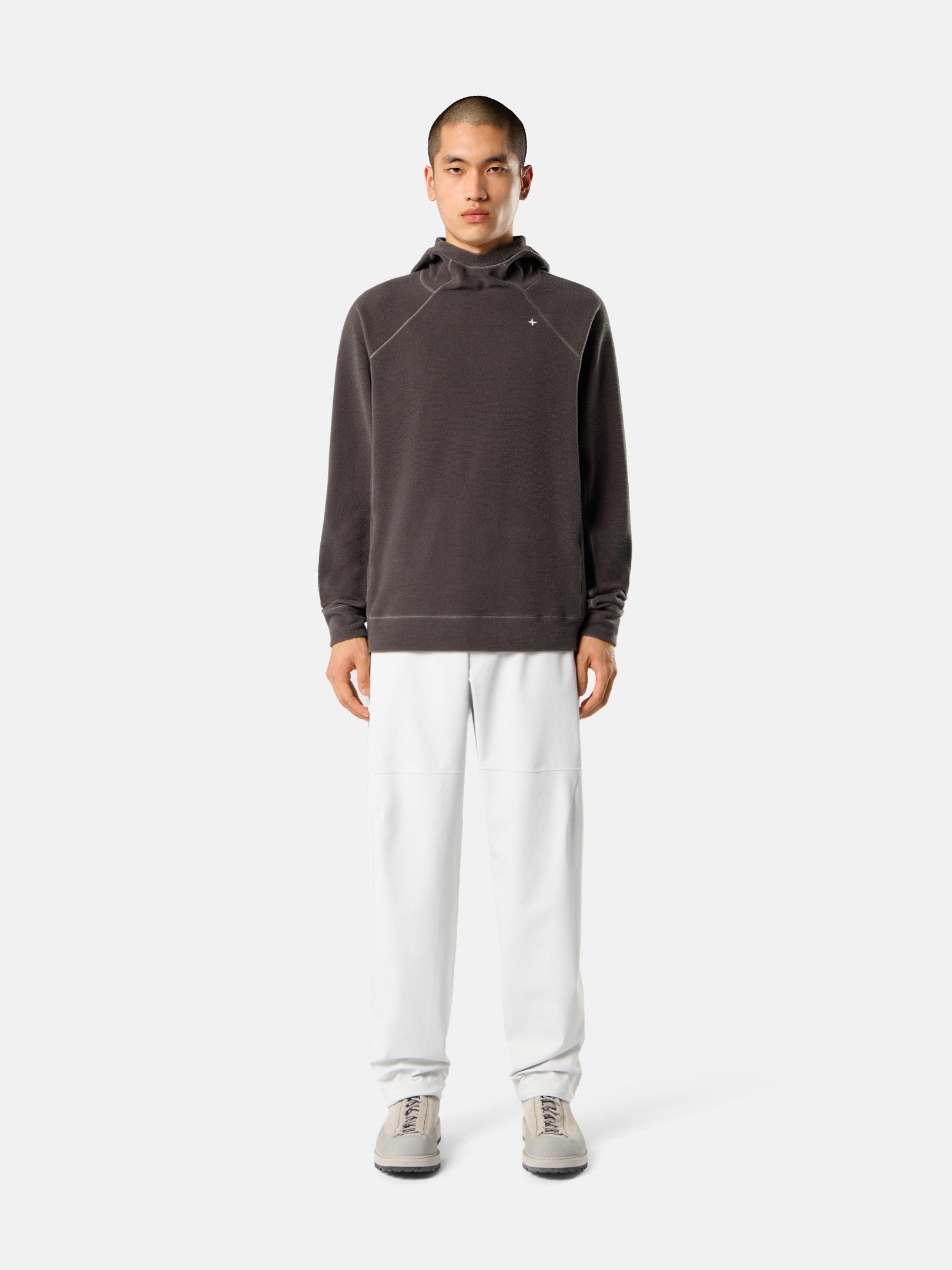 Stone Island Regular-Fit Hooded Sweatshirt with Raglan Sleeves 6100007