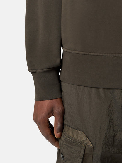 Stone Island Oversized-Fit Crewneck Sweatshirt with Raglan Sleeves 6100008