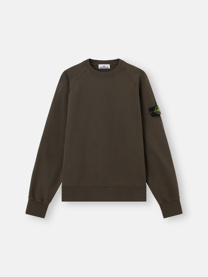 Stone Island Oversized-Fit Crewneck Sweatshirt with Raglan Sleeves 6100008