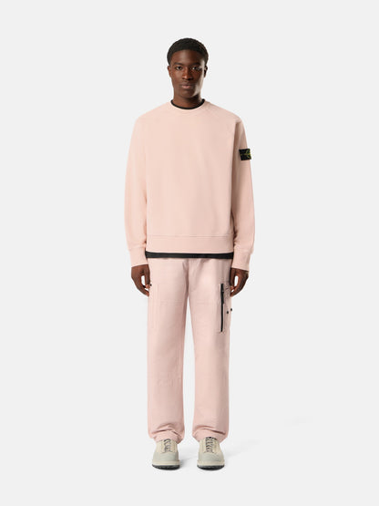 Stone Island Oversized-Fit Crewneck Sweatshirt with Raglan Sleeves 6100008