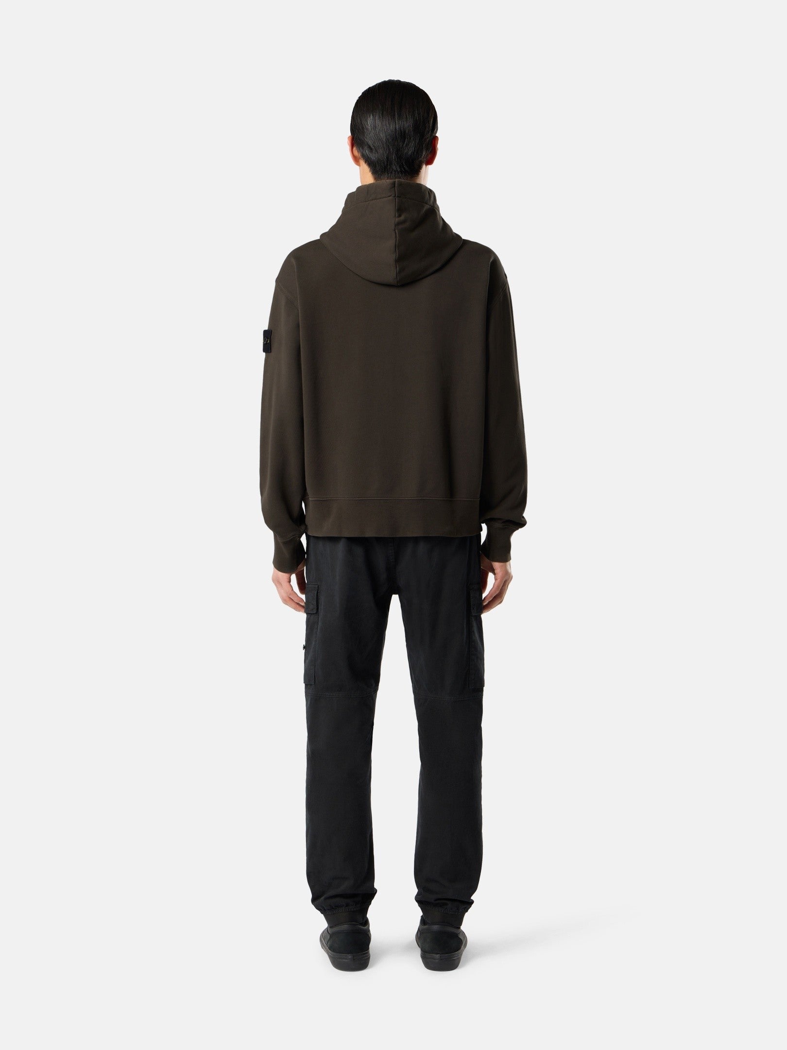 Stone Island Oversized-Fit Zip-Up Hooded Sweatshirt with Pockets 6100009