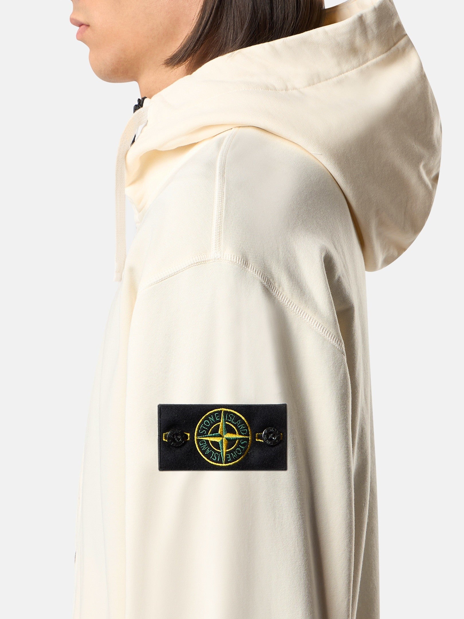 Stone Island Oversized-Fit Zip-Up Hooded Sweatshirt with Pockets 6100009