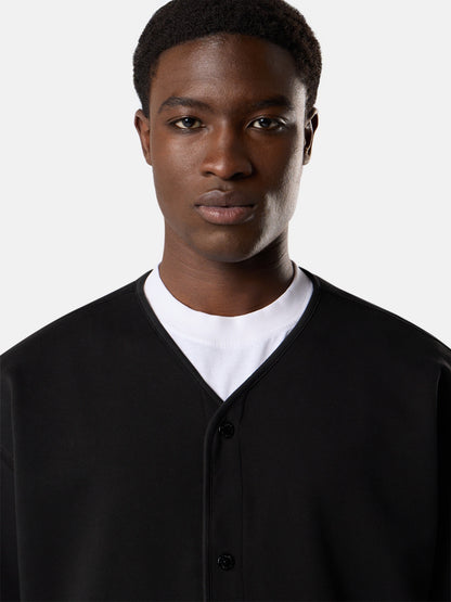 Stone Island Oversized-Fit Cardigan Sweatshirt with Snap Closure 6100010