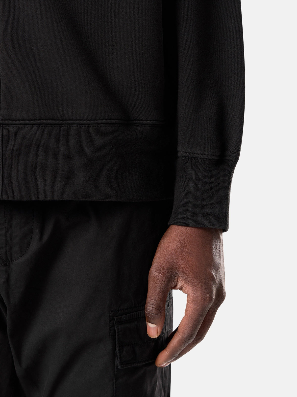 Stone Island Oversized-Fit Cardigan Sweatshirt with Snap Closure 6100010