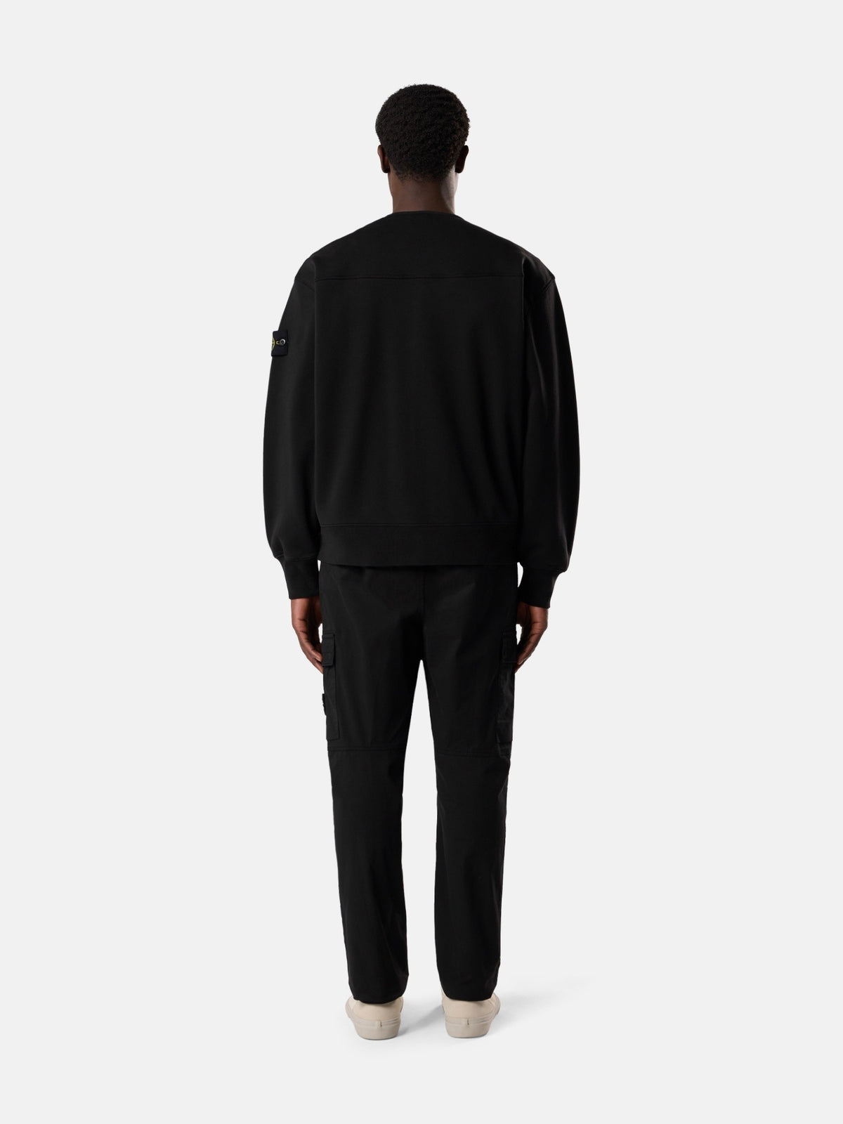 Stone Island Oversized-Fit Cardigan Sweatshirt with Snap Closure 6100010