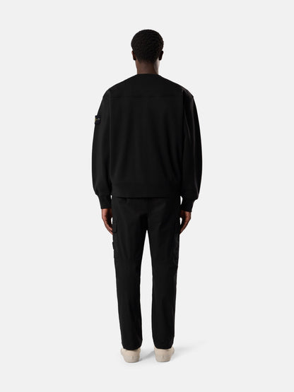 Stone Island Oversized-Fit Cardigan Sweatshirt with Snap Closure 6100010