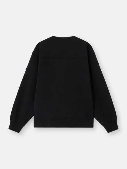 Stone Island Oversized-Fit Cardigan Sweatshirt with Snap Closure 6100010