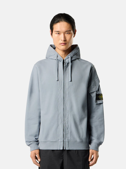 Stone Island Regular-Fit Zip-Up Hooded Sweatshirt with Pockets 6100016