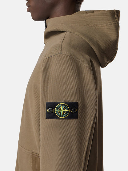 Stone Island Regular-Fit Zip-Up Hooded Sweatshirt with Pockets 6100020