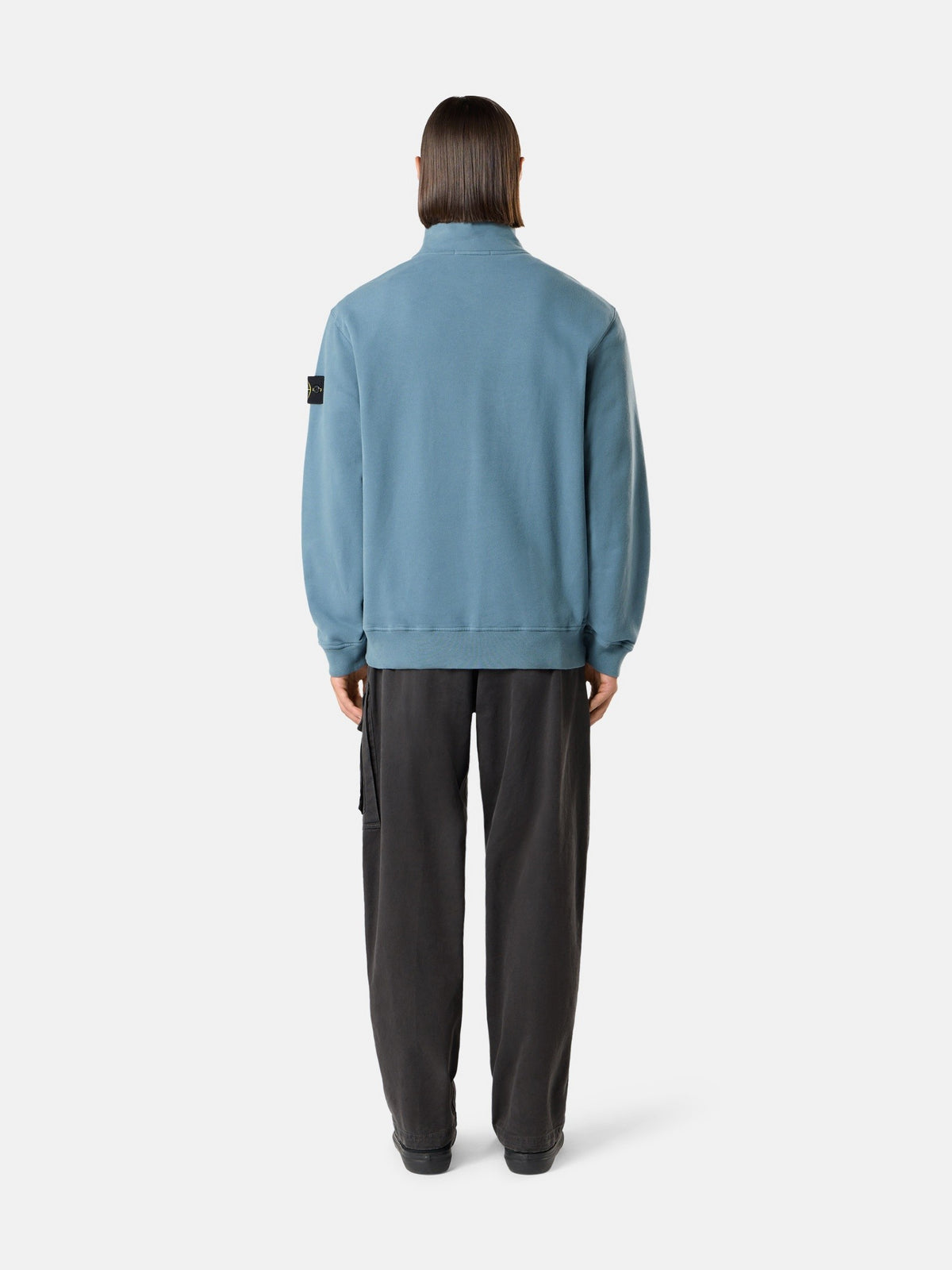 Stone Island Comfort-Fit Half-Zip Sweatshirt with Stand Collar 6100021