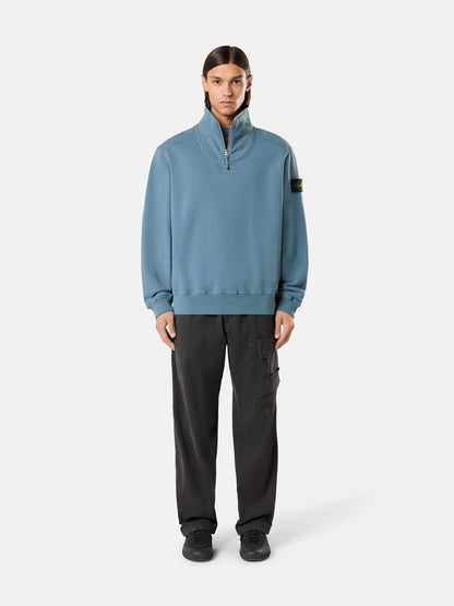 Stone Island Comfort-Fit Half-Zip Sweatshirt with Stand Collar 6100021
