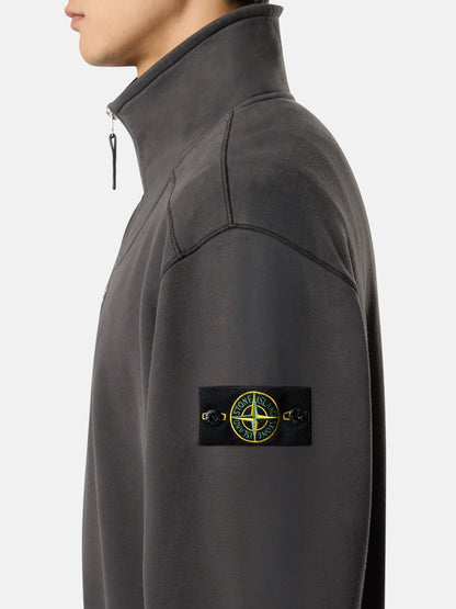 Stone Island Comfort-Fit Half-Zip Sweatshirt with Stand Collar 6100021