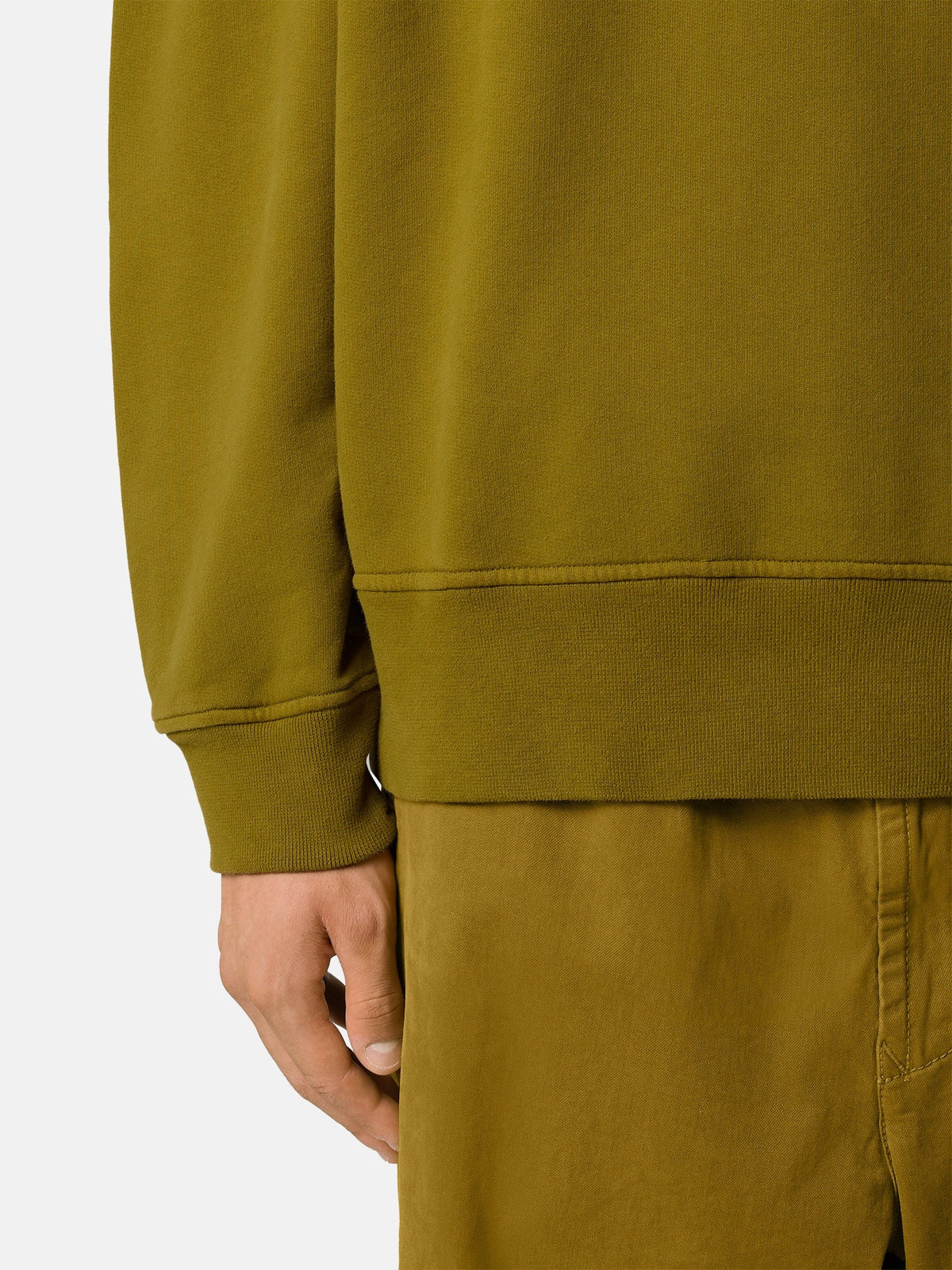 Stone Island Oversized-Fit Crewneck Sweatshirt with Ribbed Trims 6100022