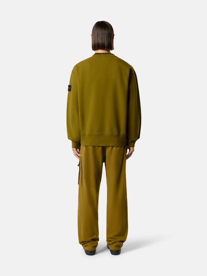 Stone Island Oversized-Fit Crewneck Sweatshirt with Ribbed Trims 6100022