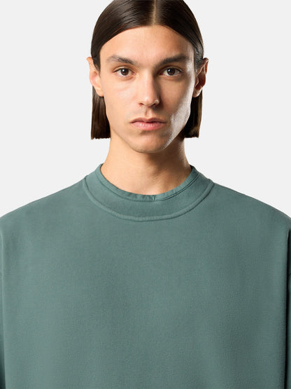Stone Island Oversized-Fit Crewneck Sweatshirt with Ribbed Trims 6100022