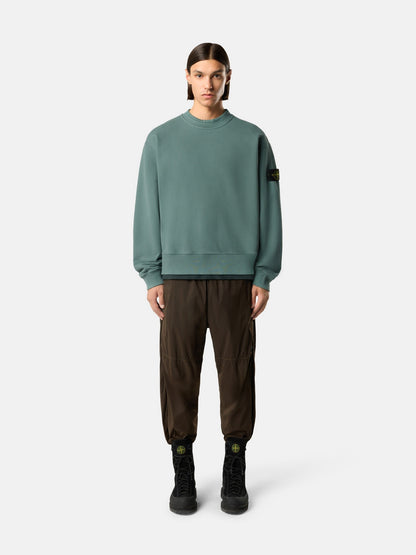 Stone Island Oversized-Fit Crewneck Sweatshirt with Ribbed Trims 6100022