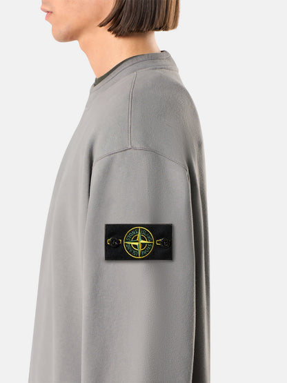 Stone Island Oversized-Fit Crewneck Sweatshirt with Ribbed Trims 6100022