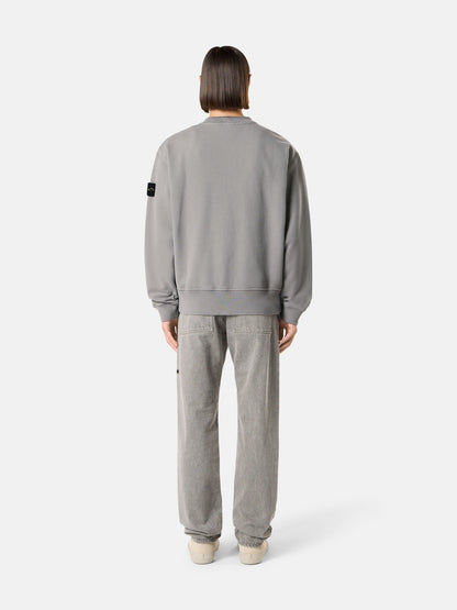Stone Island Oversized-Fit Crewneck Sweatshirt with Ribbed Trims 6100022