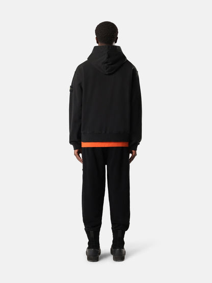 Stone Island Oversized-Fit Zip-Up Hooded Sweatshirt with Pouch Pocket 6100023