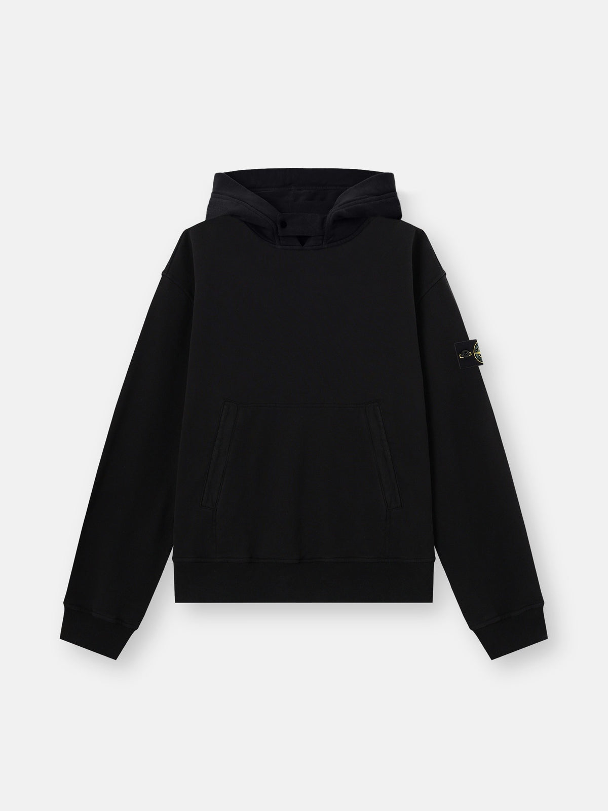 Stone Island Oversized-Fit Zip-Up Hooded Sweatshirt with Pouch Pocket 6100023
