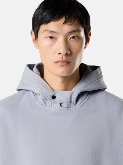 Stone Island Oversized-Fit Zip-Up Hooded Sweatshirt with Pouch Pocket 6100023