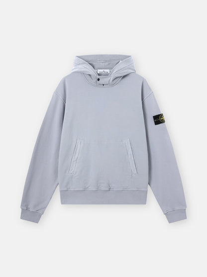 Stone Island Oversized-Fit Zip-Up Hooded Sweatshirt with Pouch Pocket 6100023