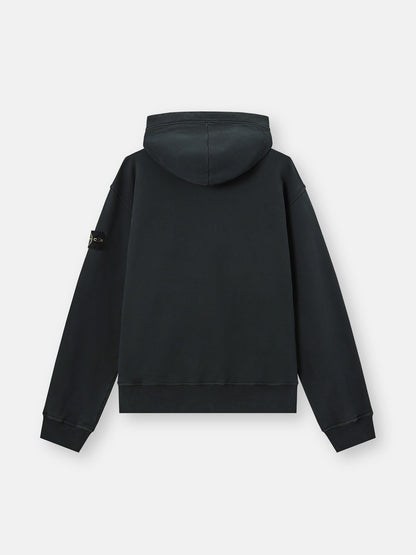Stone Island Oversized-Fit Zip-Up Hooded Sweatshirt with Pouch Pocket 6100023