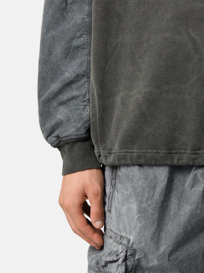 Stone Island Oversized-Fit Crewneck Sweatshirt with Contrast Fabric Panels 6100033