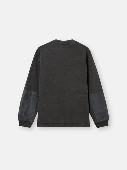 Stone Island Oversized-Fit Crewneck Sweatshirt with Contrast Fabric Panels 6100033