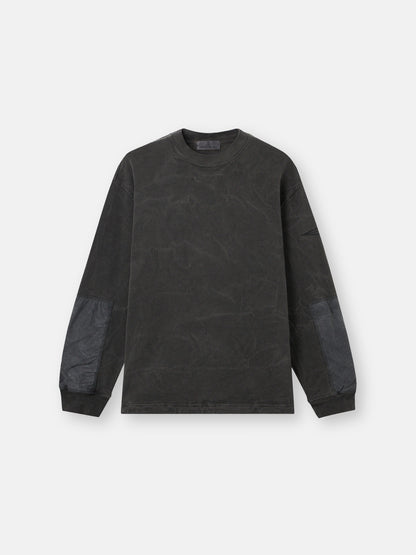 Stone Island Oversized-Fit Crewneck Sweatshirt with Contrast Fabric Panels 6100033