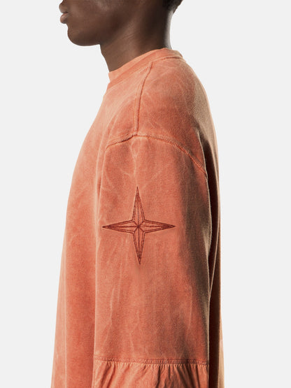 Stone Island Oversized-Fit Crewneck Sweatshirt with Contrast Fabric Panels 6100033