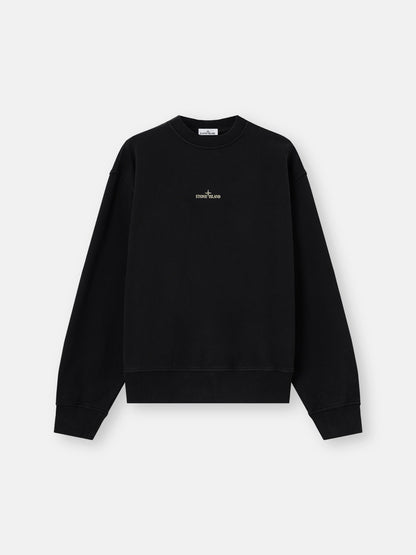 Stone Island Oversized-Fit Crewneck Sweatshirt with 'blurred Compass' Print 6100039